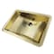Nantucket Sinks 21 Inch Hand Hammered Brass Rectangle Undermount Bathroom Sink with Overflow TRB-1914-OF - alternate 1